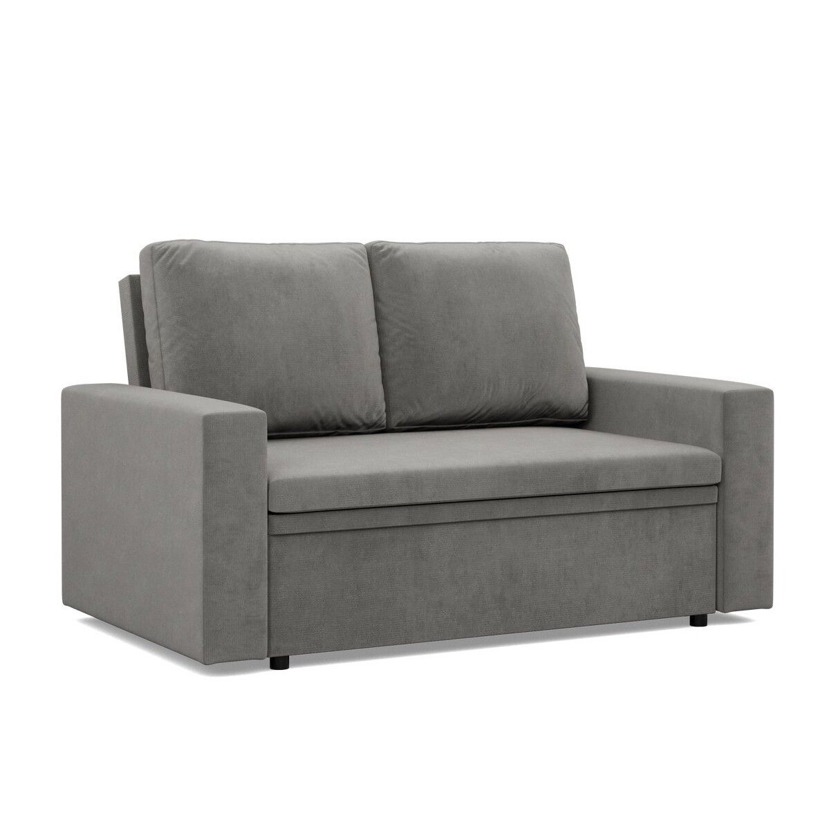 Sofa dwuosobowa, Neo Kronos, 148x87x90 cm, jasny szary