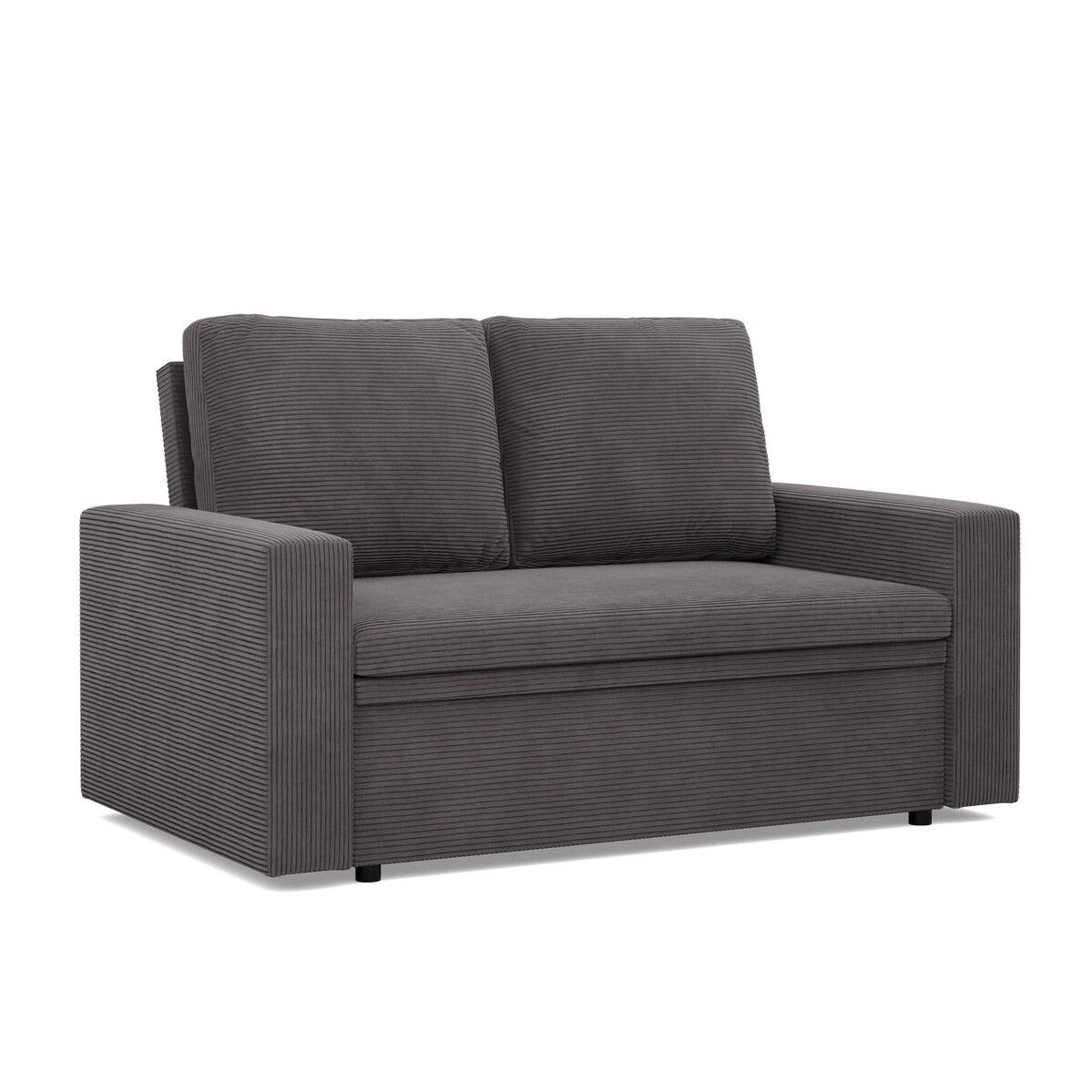 Sofa dwuosobowa, Neo Poso, 148x87x90 cm, ciemny szary