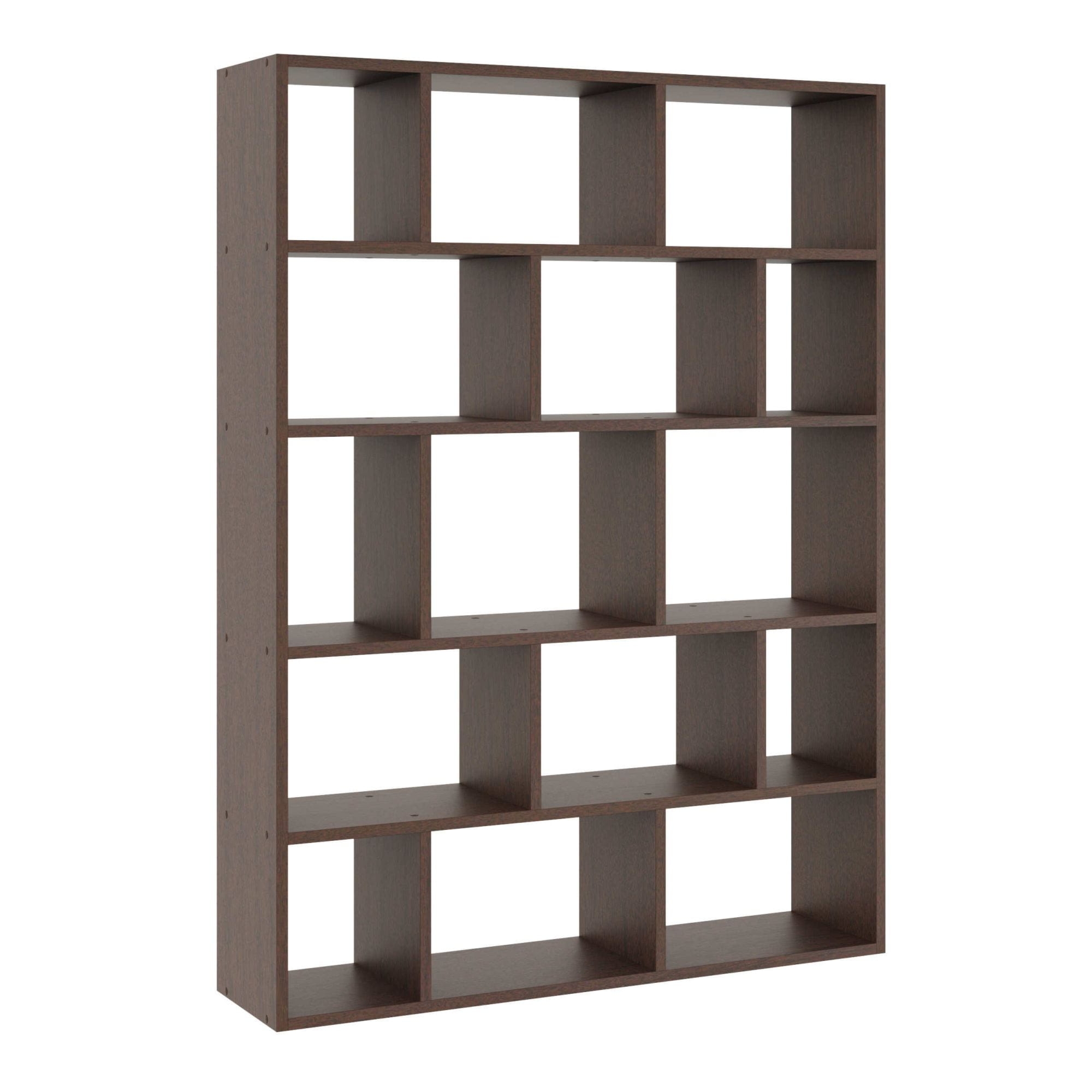 Duży regał wiszący, półka ścienna, BORYS, 105x18x141 cm, wenge, mat