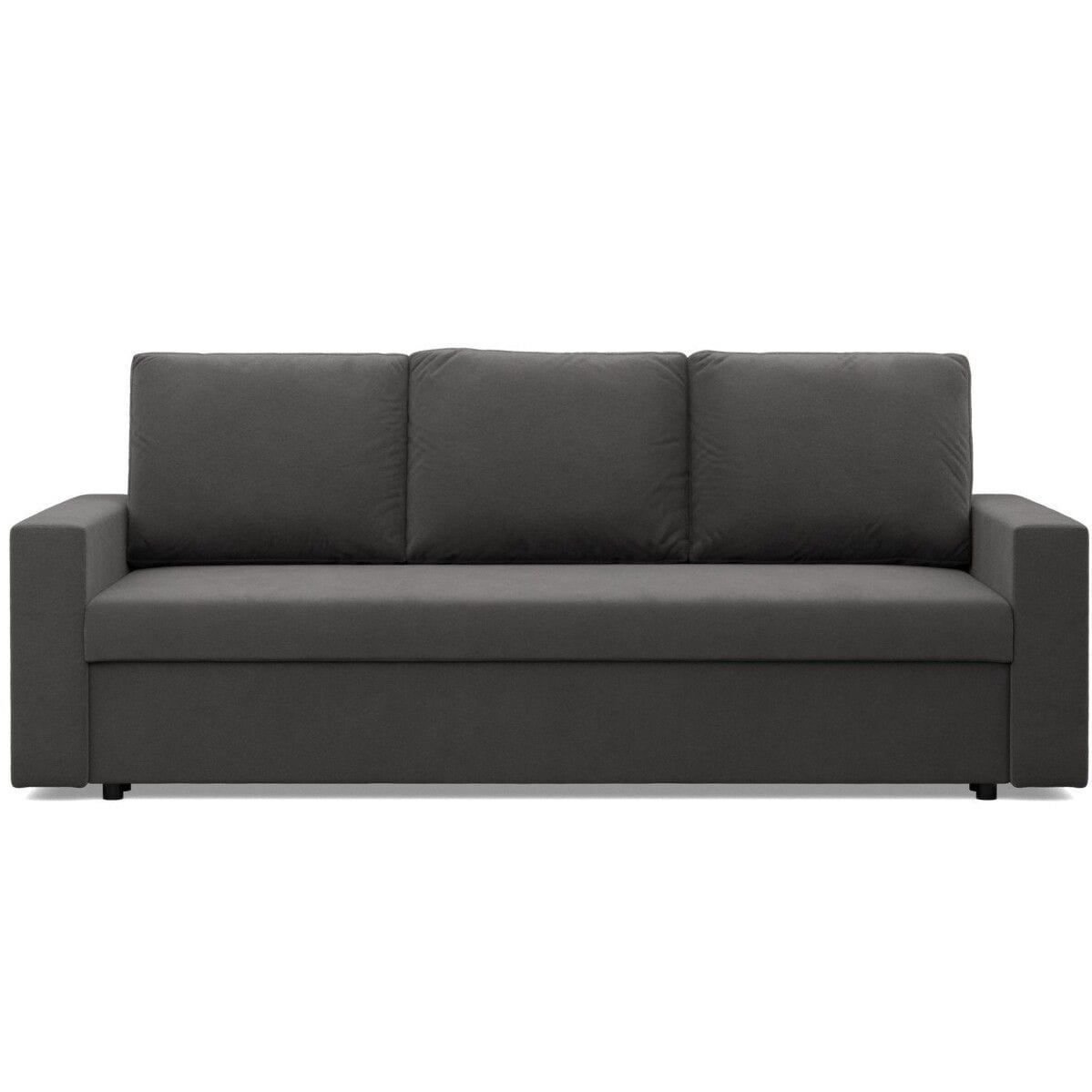 Kanapa 3 osobowa, BLOM, Mikrofaza, 220x92x85 cm, szary