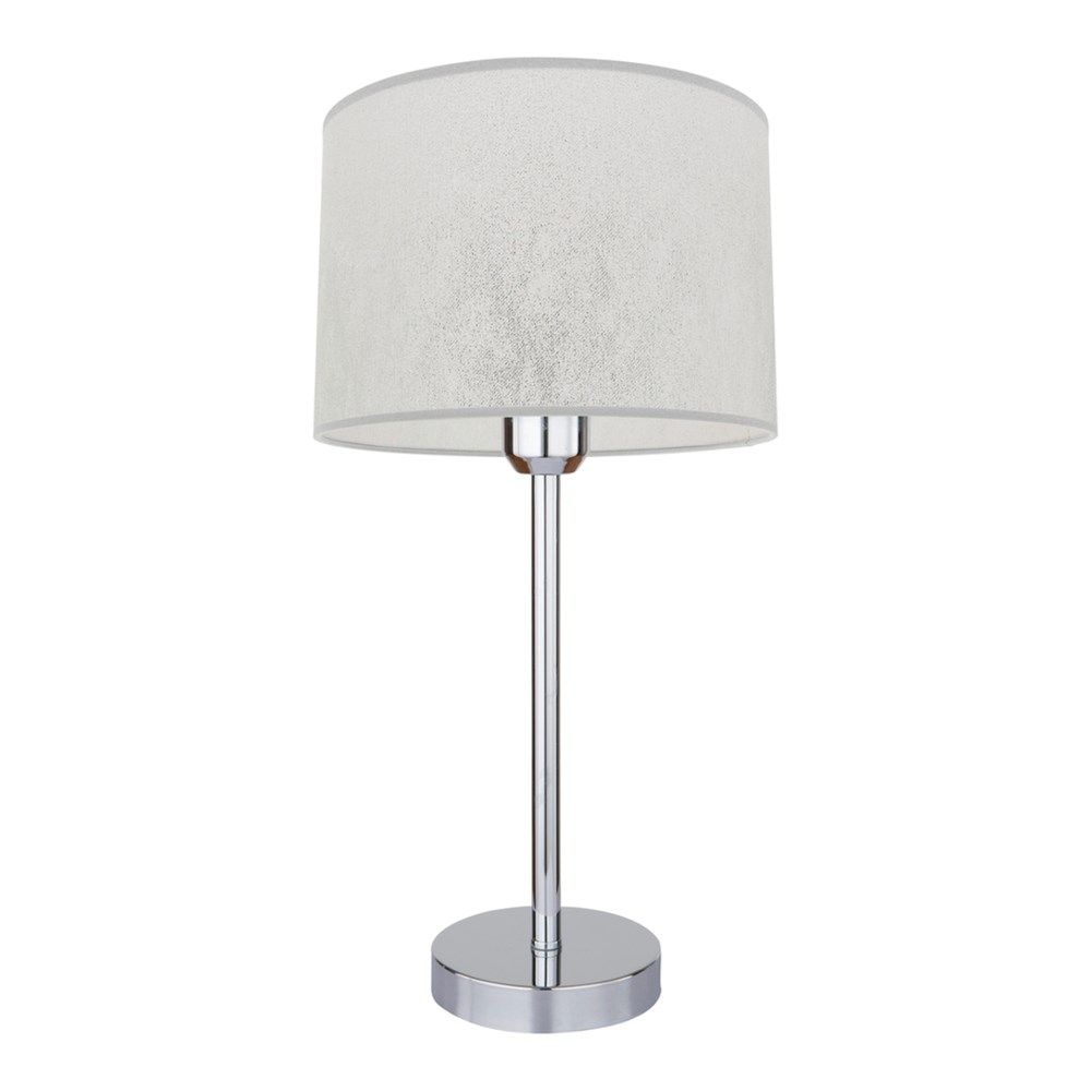Фото - Настільна лампа Topeshop Lampa stołowa, Prata, 25x45 cm, chrom, transparentny, srebrny 
