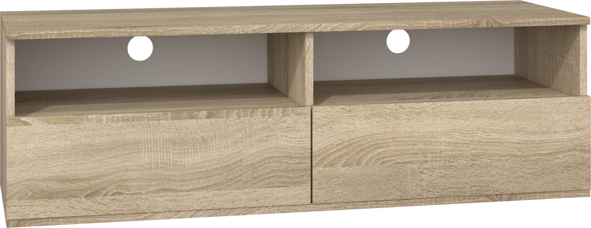 Szafka pod telewizor, stolik rtv, rumba, 120x40x38 cm, dąb sonoma
