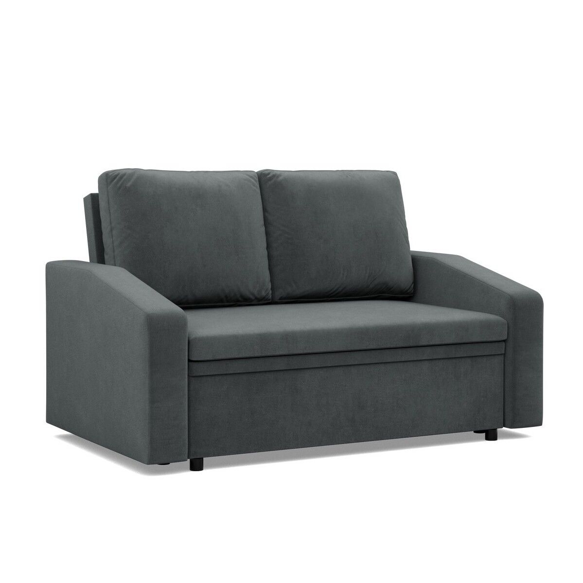Sofa z funkcją spania, Neo Kronos, 148x87x90 cm, ciemny szary