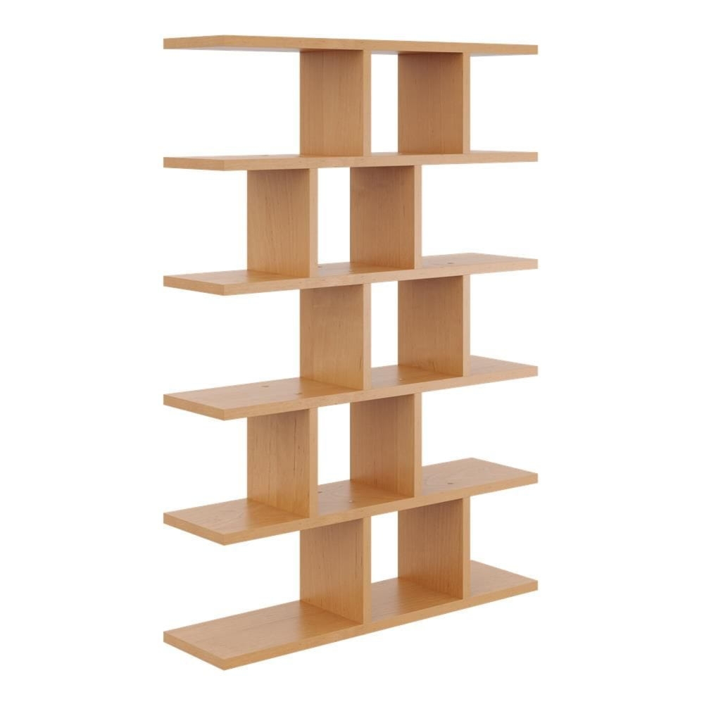 Duży regał z półkami, biblioteczka, HOLT, 70x18x101 cm, olcha, mat