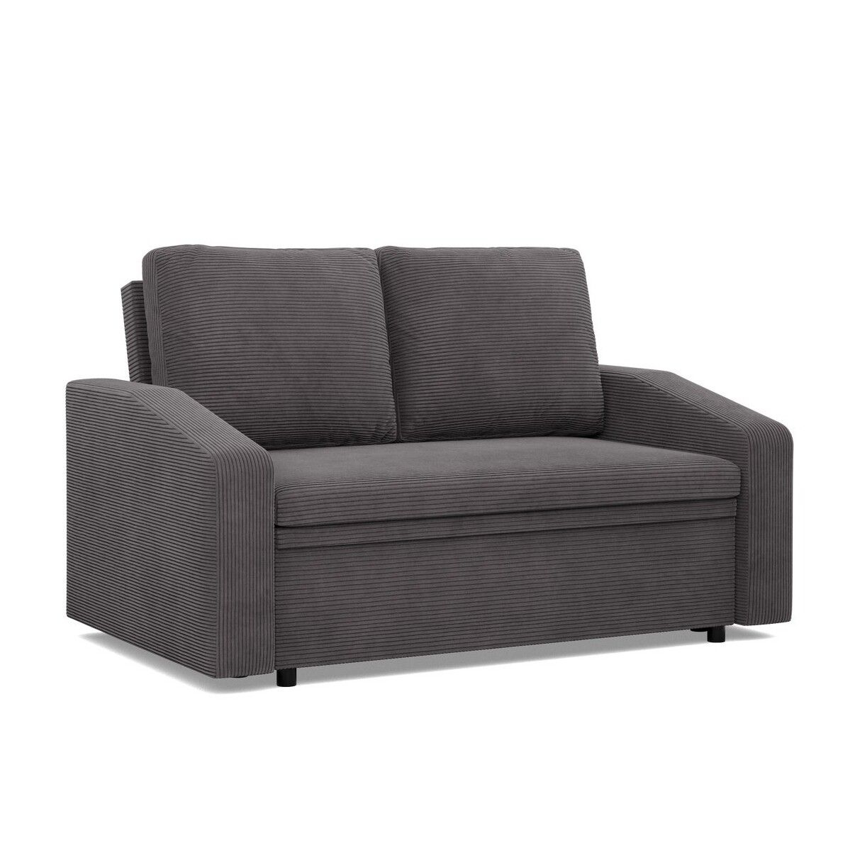 Sofa z funkcją spania, Neo Poso, 148x87x90 cm, ciemny szary