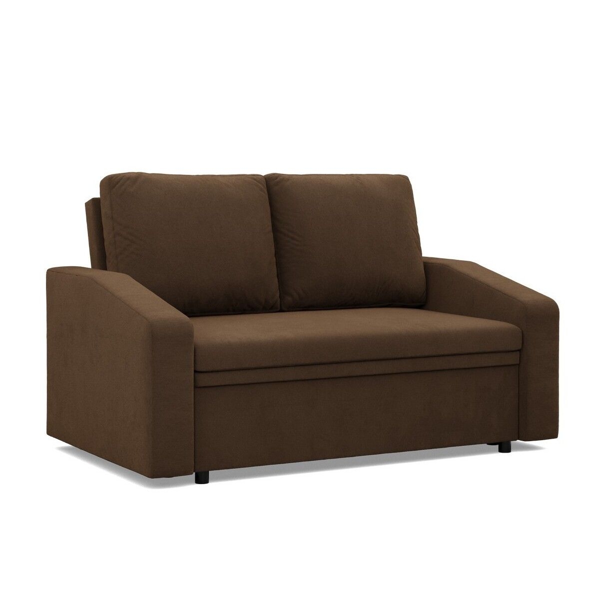 Sofa z funkcją spania, Neo Mikrofaza, 148x87x90 cm, brązowy