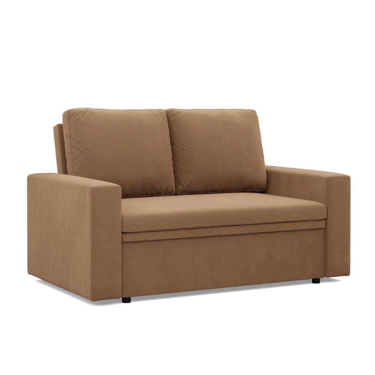 Sofa dwuosobowa, Neo Mikrofaza, 148x87x90 cm, cappuccino
