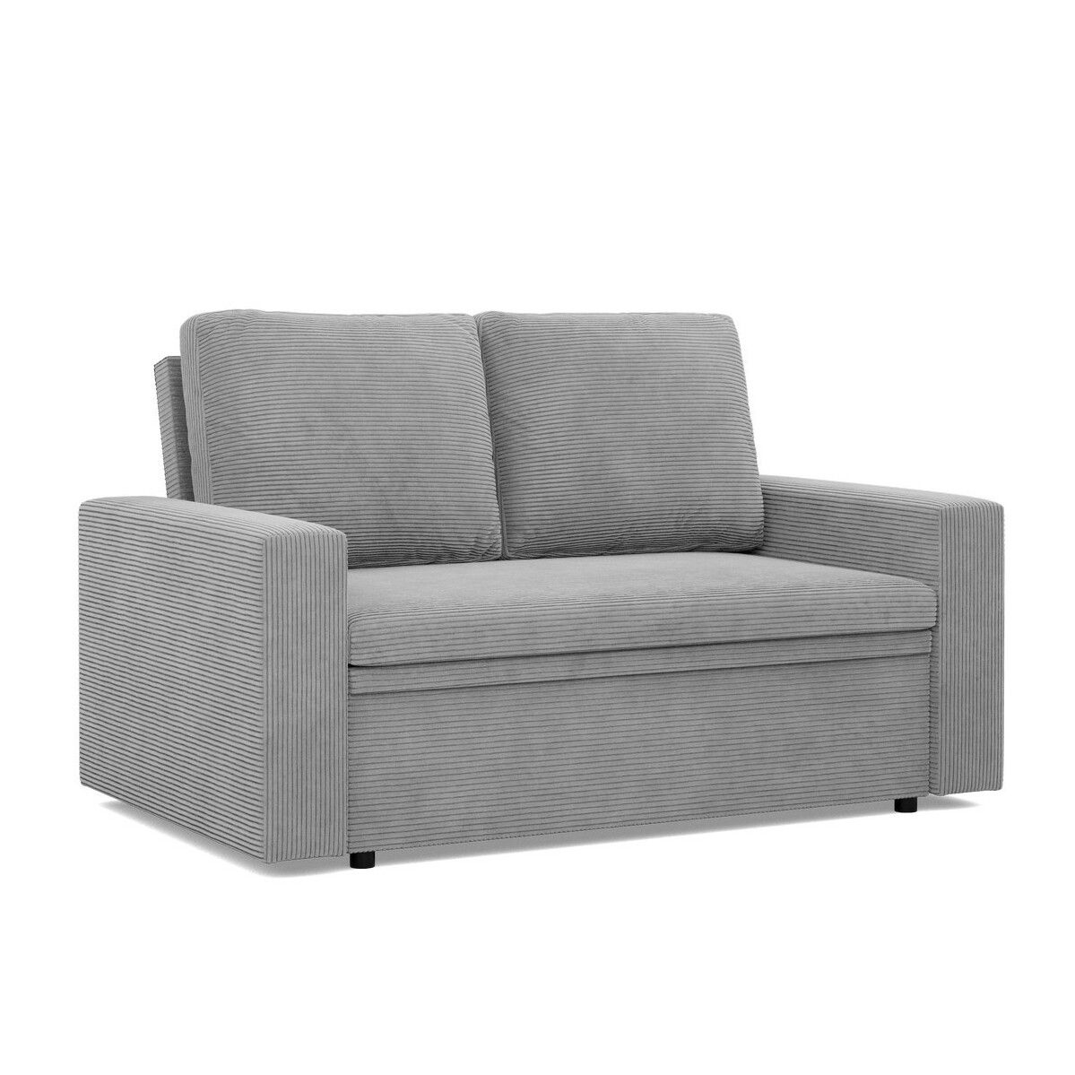 Sofa dwuosobowa, Neo Poso, 148x87x90 cm, jasny szary
