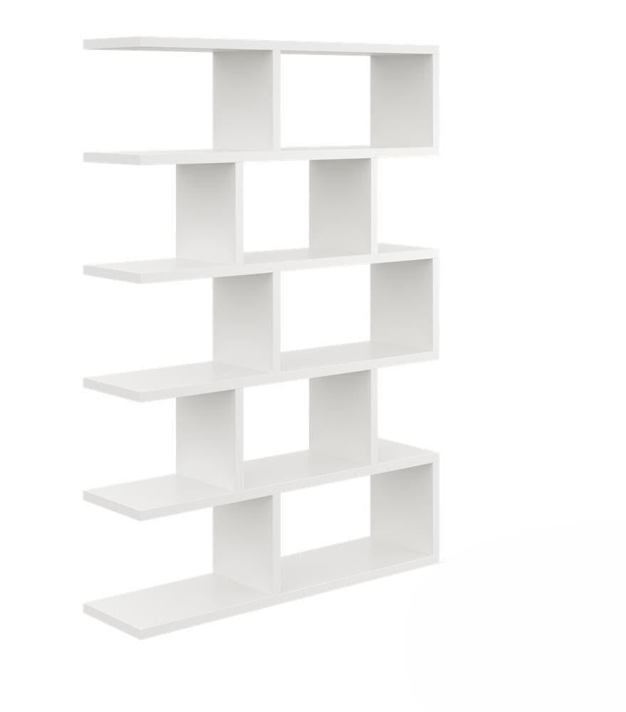 Regał ścienny, otwarty, biblioteczka, RALF, 70x18x101 cm, biały, mat