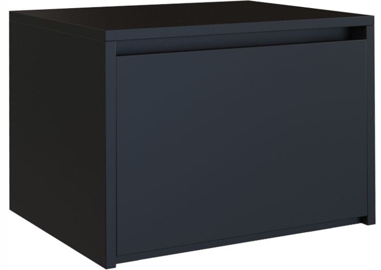 Szafka nocna, stolik, K1, 45x38x34 cm, czerń, mat