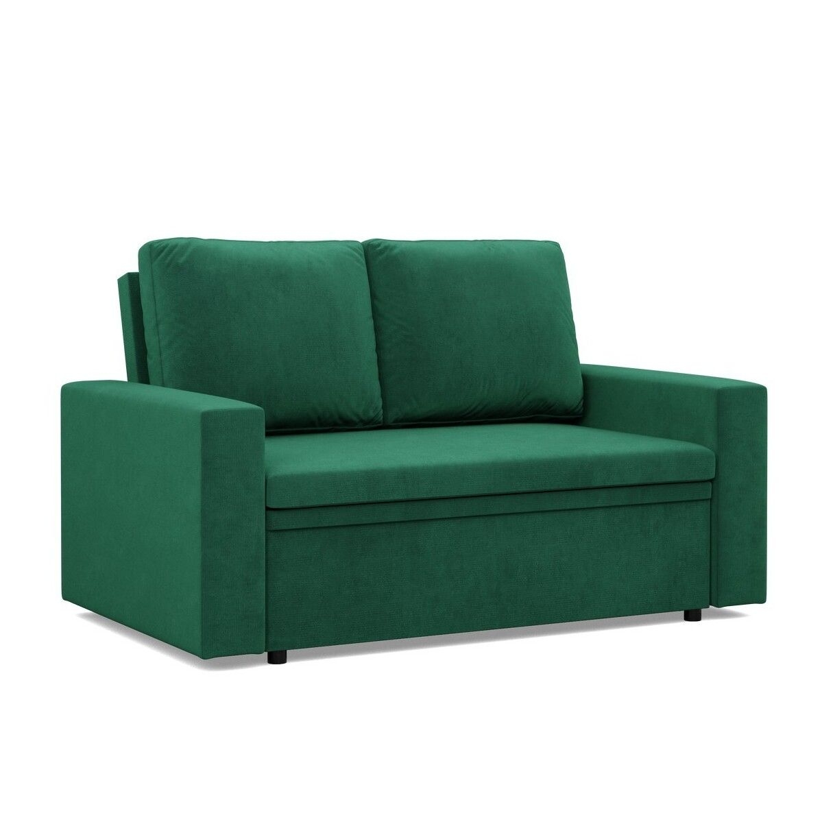 Sofa dwuosobowa, Neo Kronos, 148x87x90 cm, butelkowa zieleń