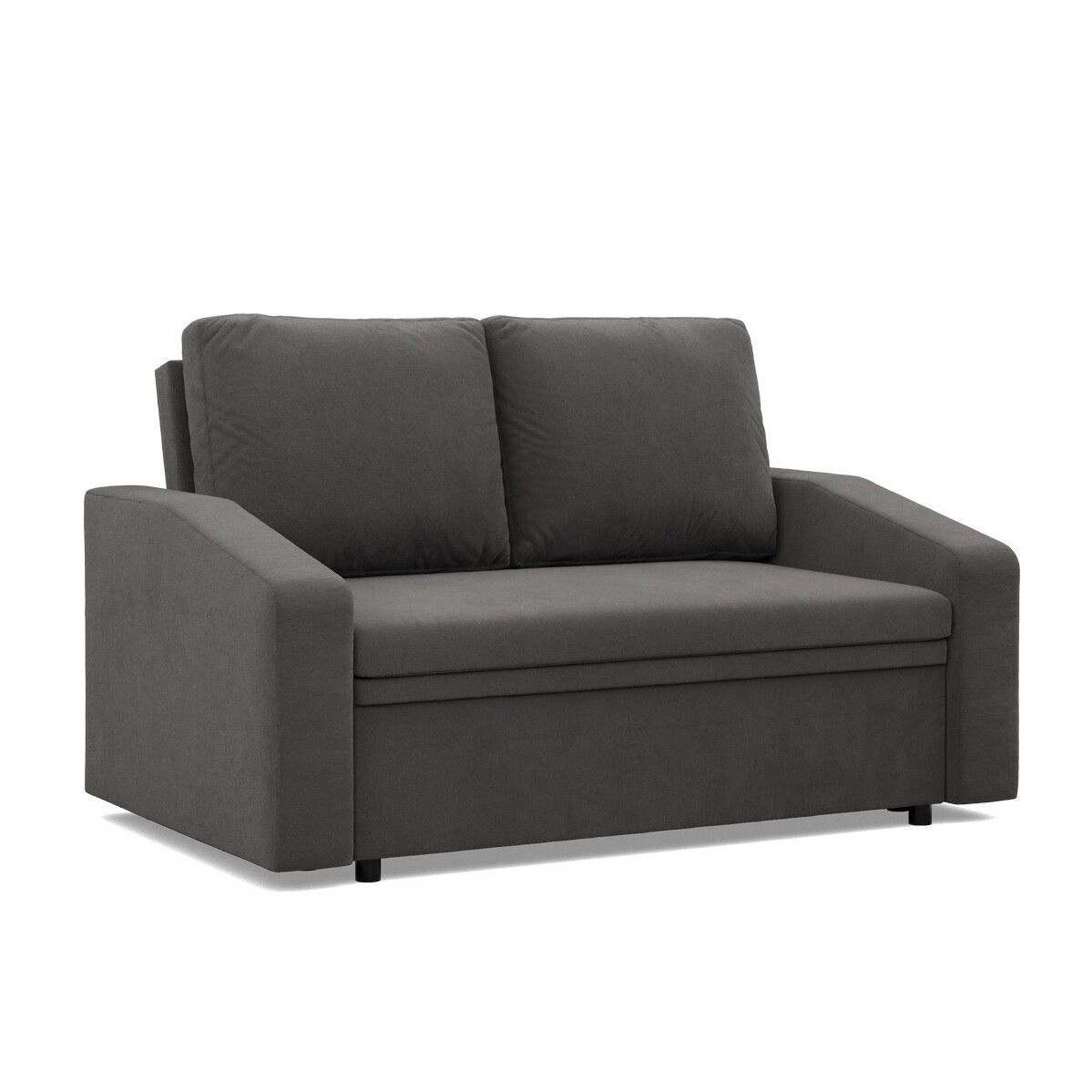 Sofa z funkcją spania, Neo Mikrofaza, 148x87x90 cm, szary