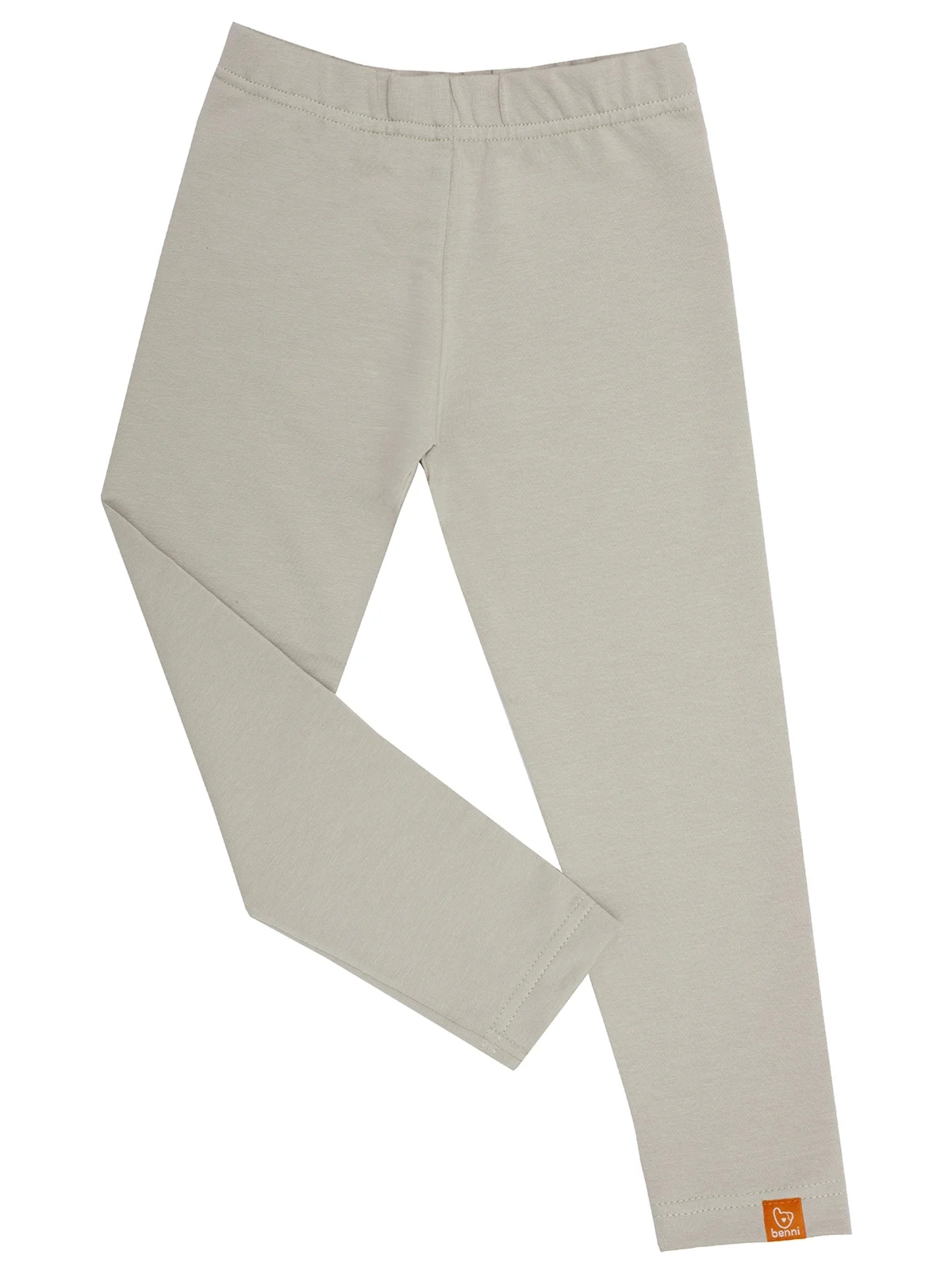 legginsy dla dziewczynki | RAINBOW | gładkie beżowe - 98