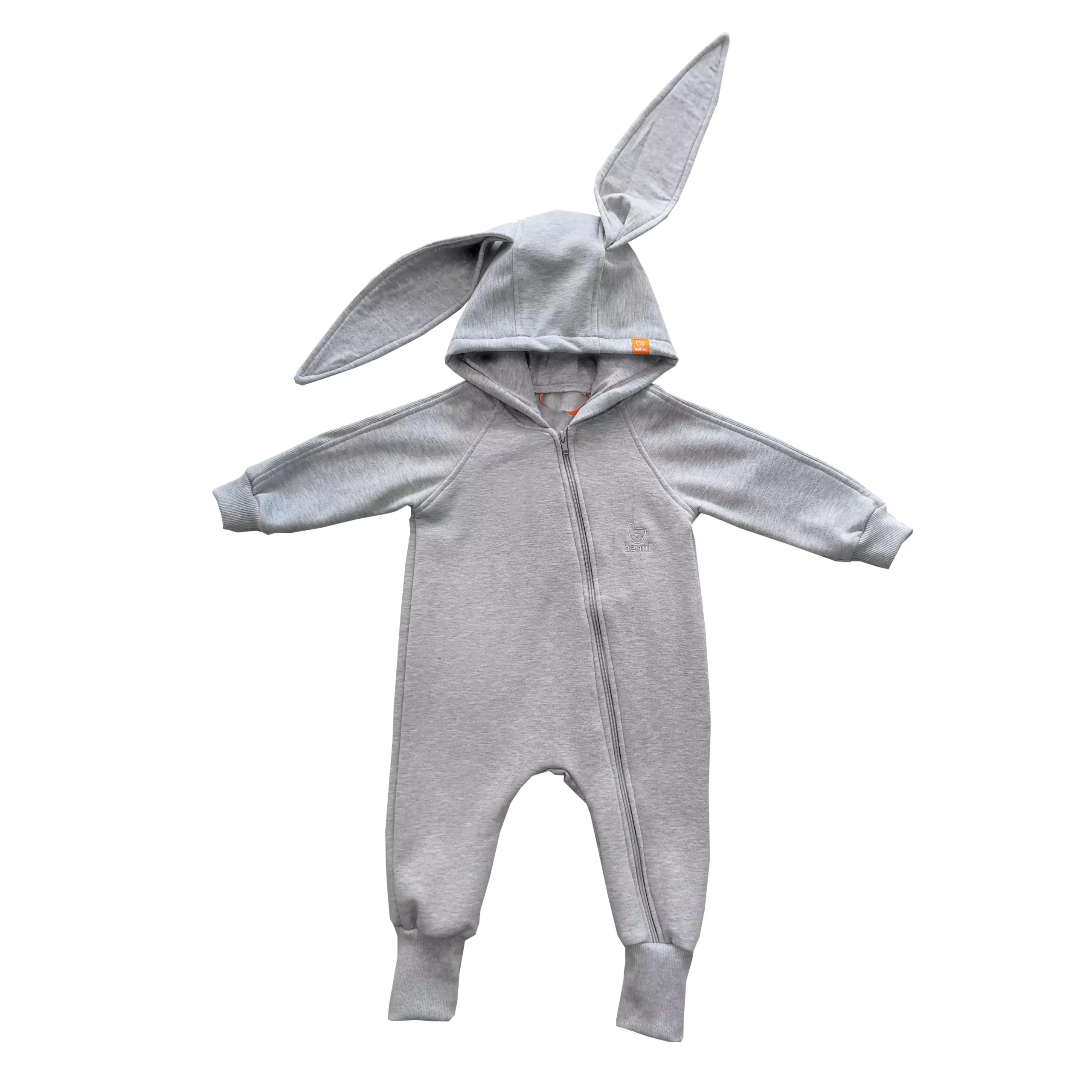 kombinezon na zamek | Królik | szary - 62
