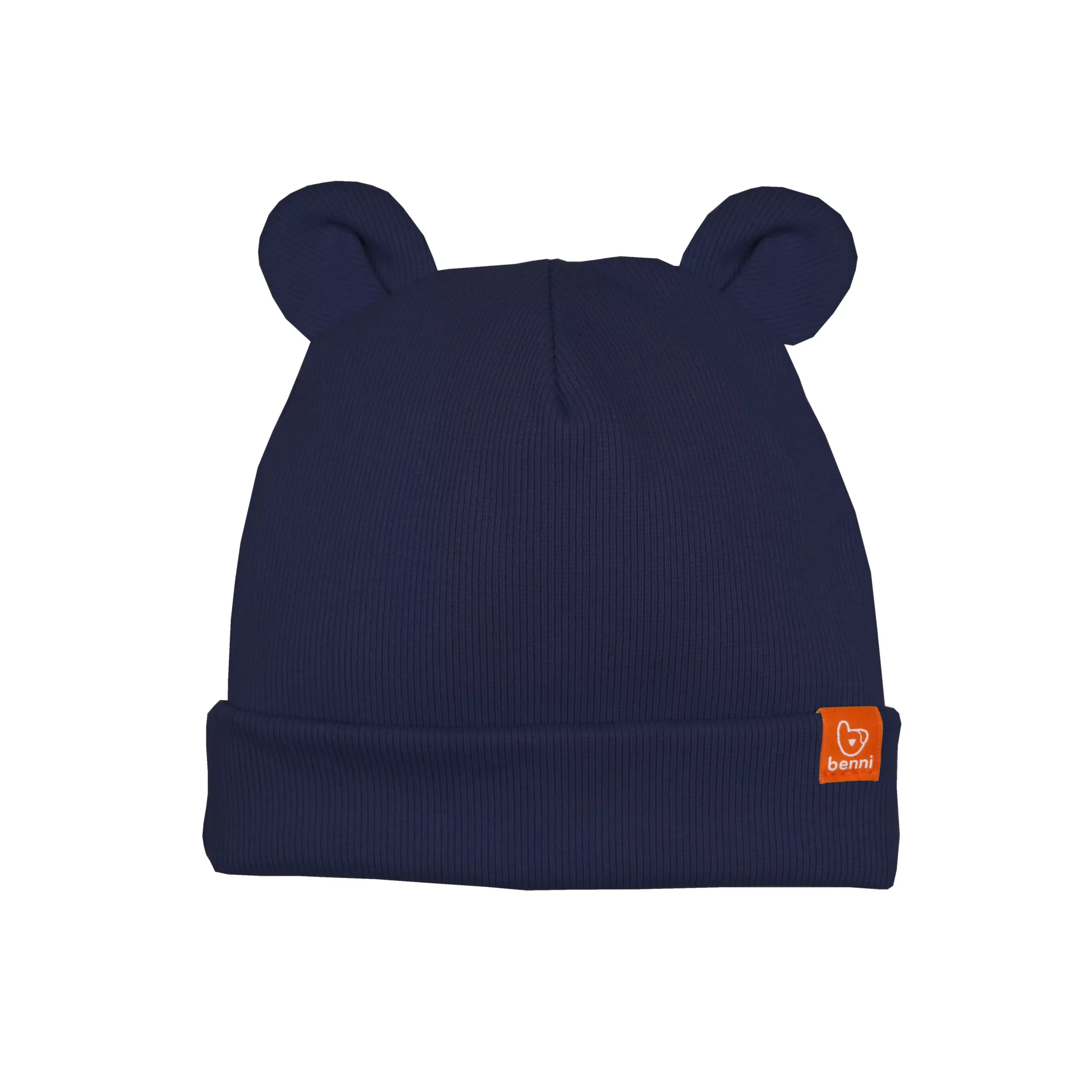 czapka MISIACZKA |z uszami misia |granatowa - XS