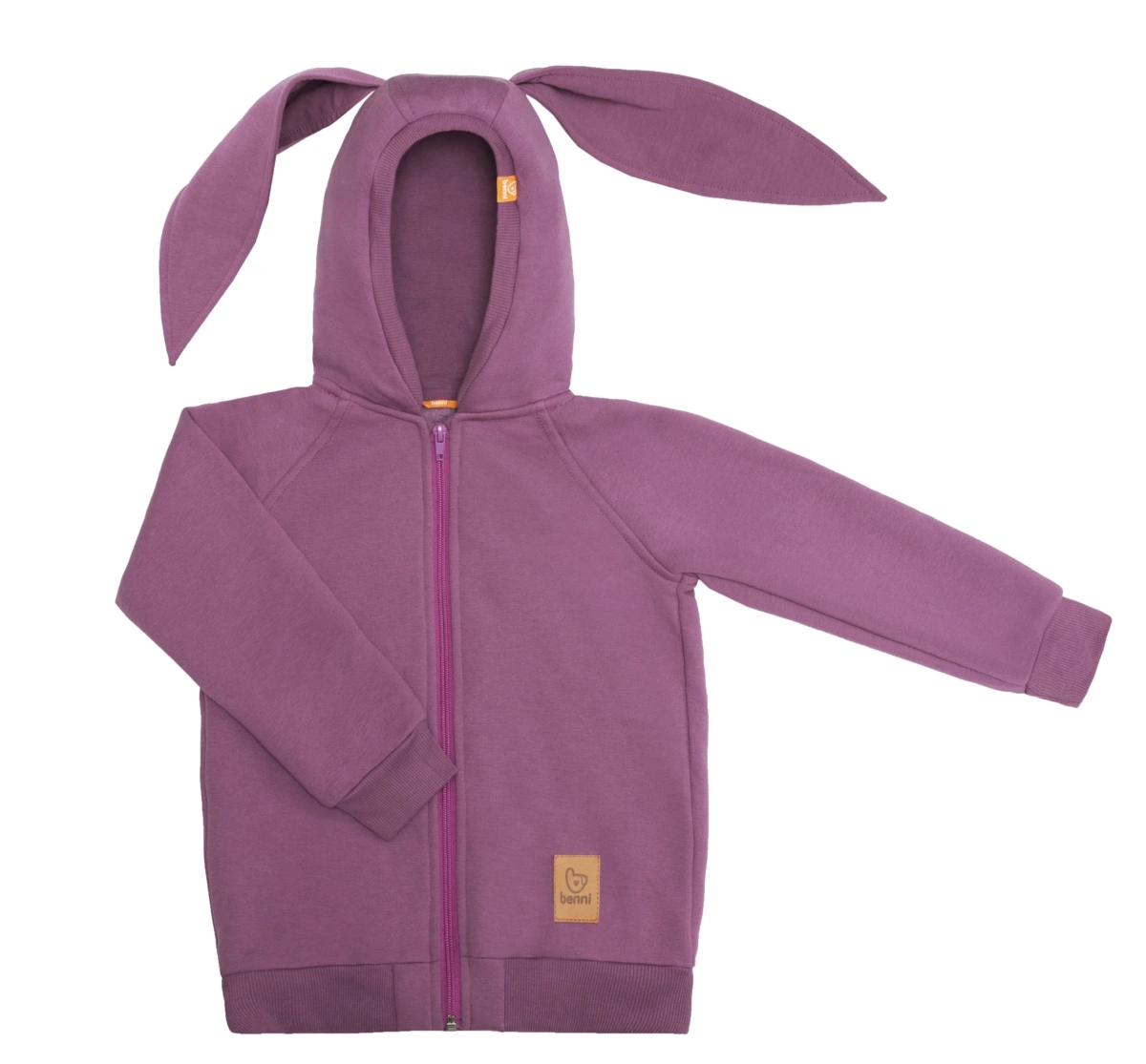 bluza | z uszami królika | jagodowa - 110/116