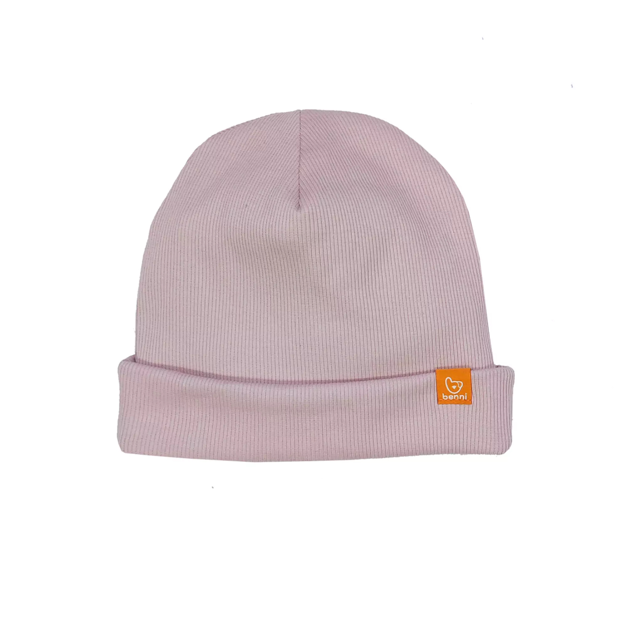 czapka BASIC | pudrowy róż - L