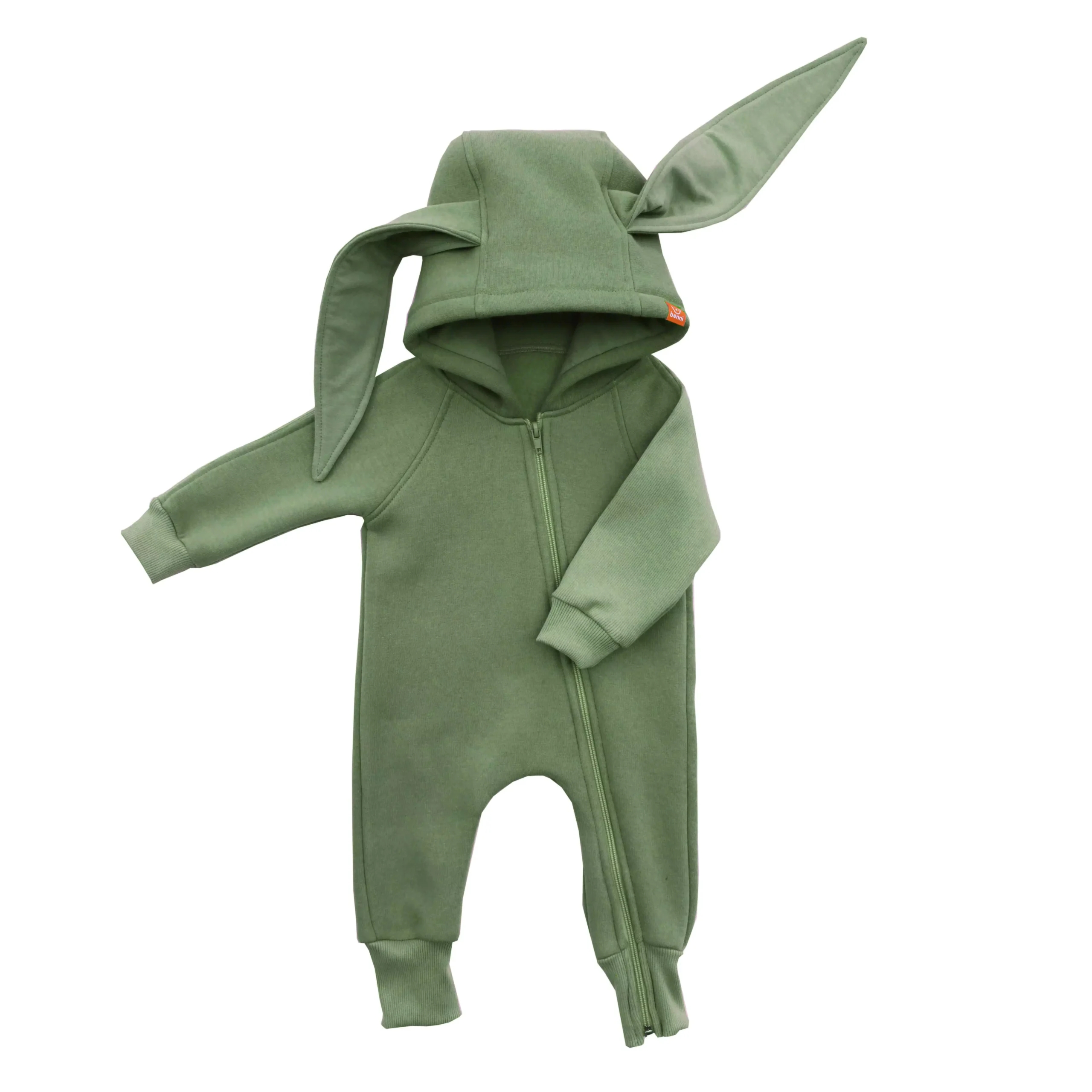 kombinezon na zamek | Królik | zielony - 92