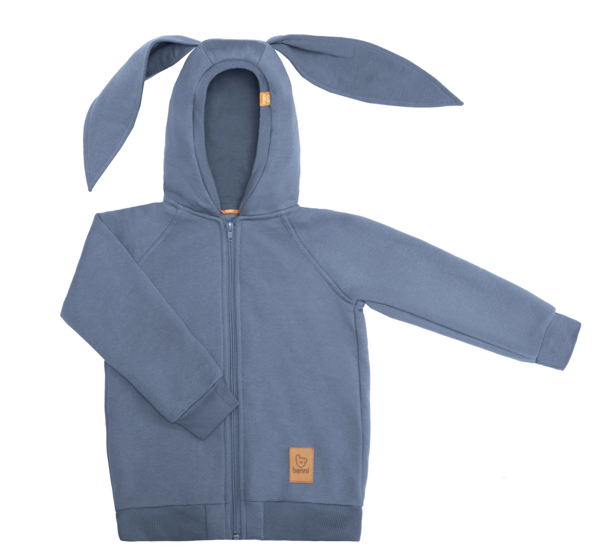 bluza | z uszami królika | niebieska - 110/116