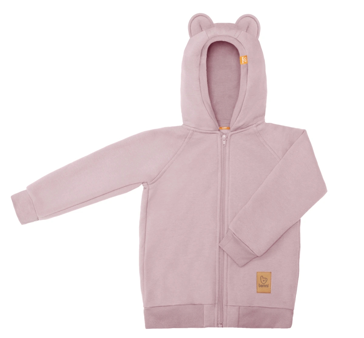 bluza | z uszami misia | różowa - 98/104