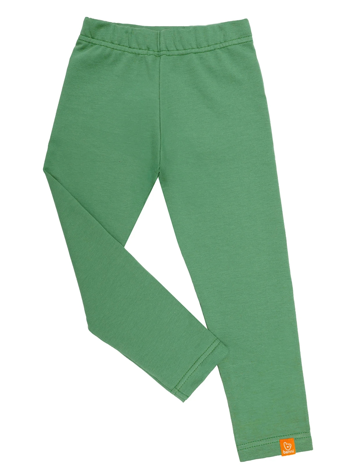 legginsy dla dziewczynki | RAINBOW | gładkie pistacjowe - 116