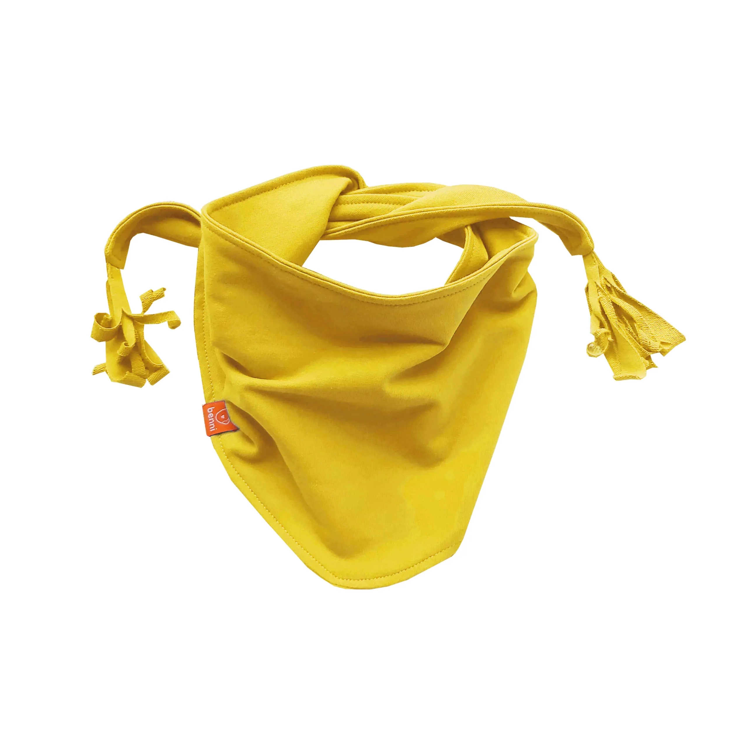 chusta na szyję z frędzlami | miodowa