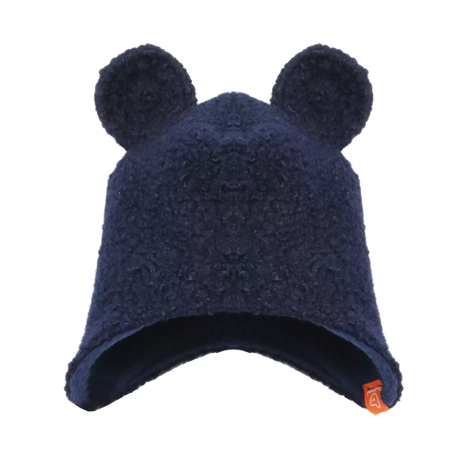 czapka z uszami misia | granatowa - XL