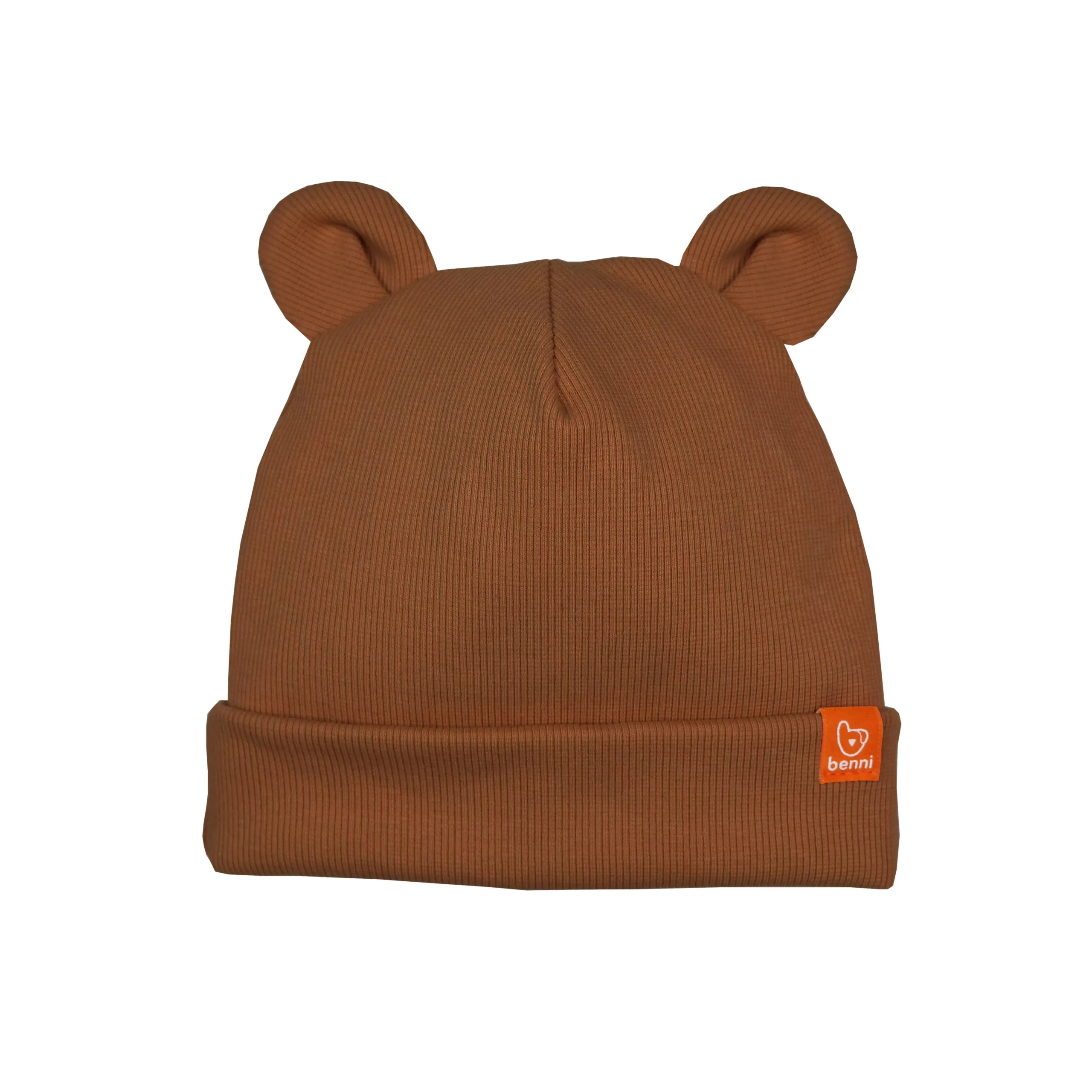 czapka MISIACZKA |z uszami misia |brązowa - XS