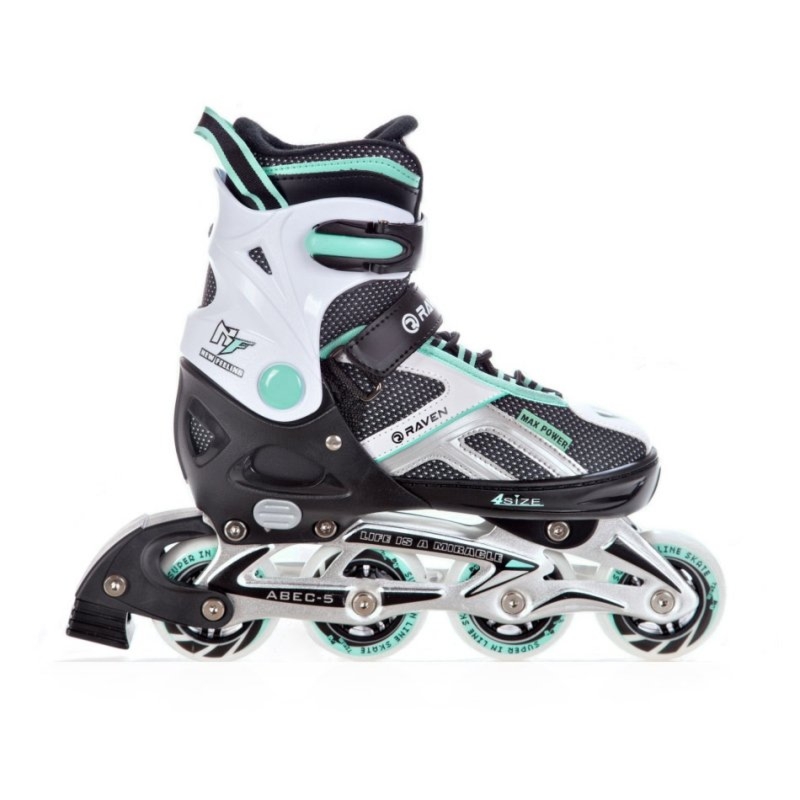 Rolki Raven Pulse (black/mint)