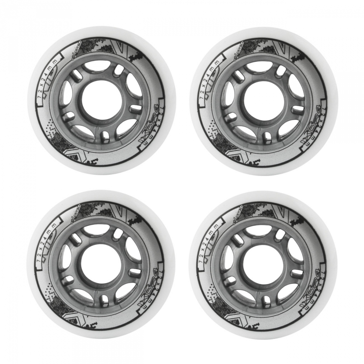 4 kółka Nils 72mm 82A (białe)