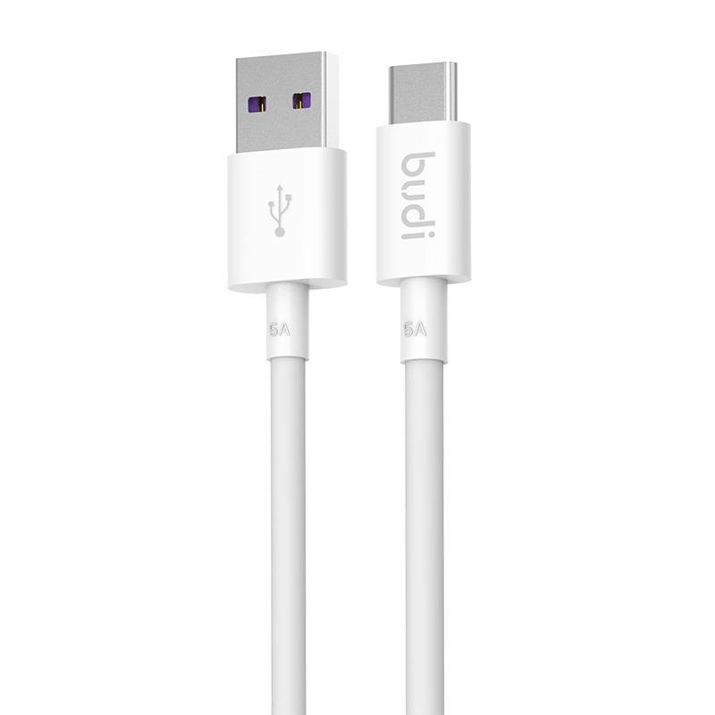 Фото - Кабель Budi Kabel USB do USB-C  5A, 1m  (biały)