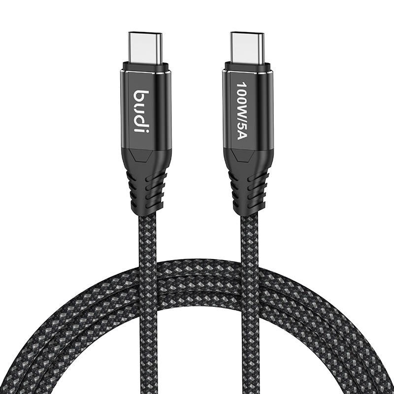 Фото - Кабель Budi Kabel USB-C do USB-C,  220TT15, 100W, 1.5m,  (czarny)
