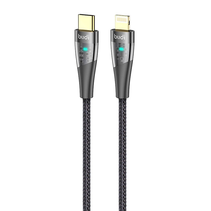 Фото - Кабель Budi Kabel USB-C do lightning  20W, 1.5m  (czarny)