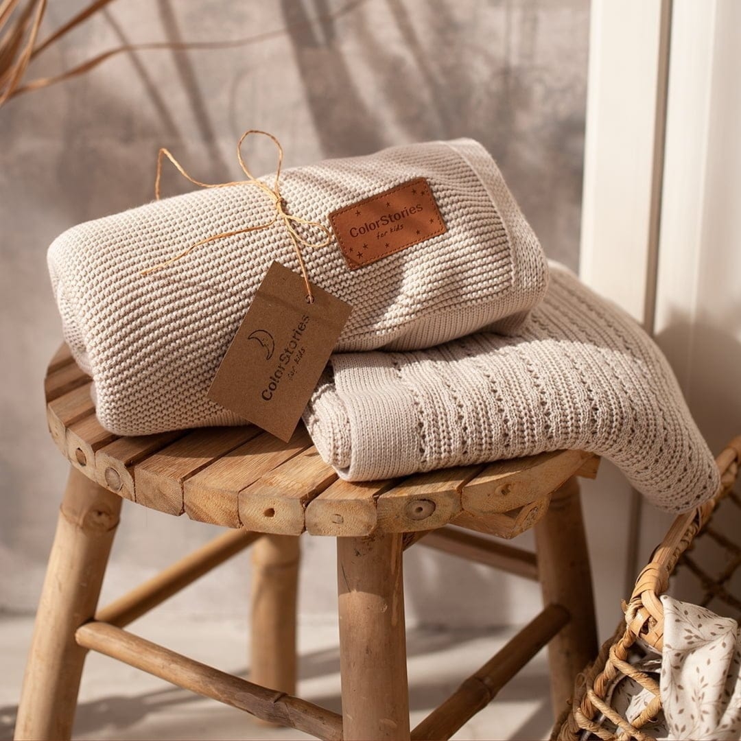 ColorStories kocyk bambusowy Bibi Ciepły Beż