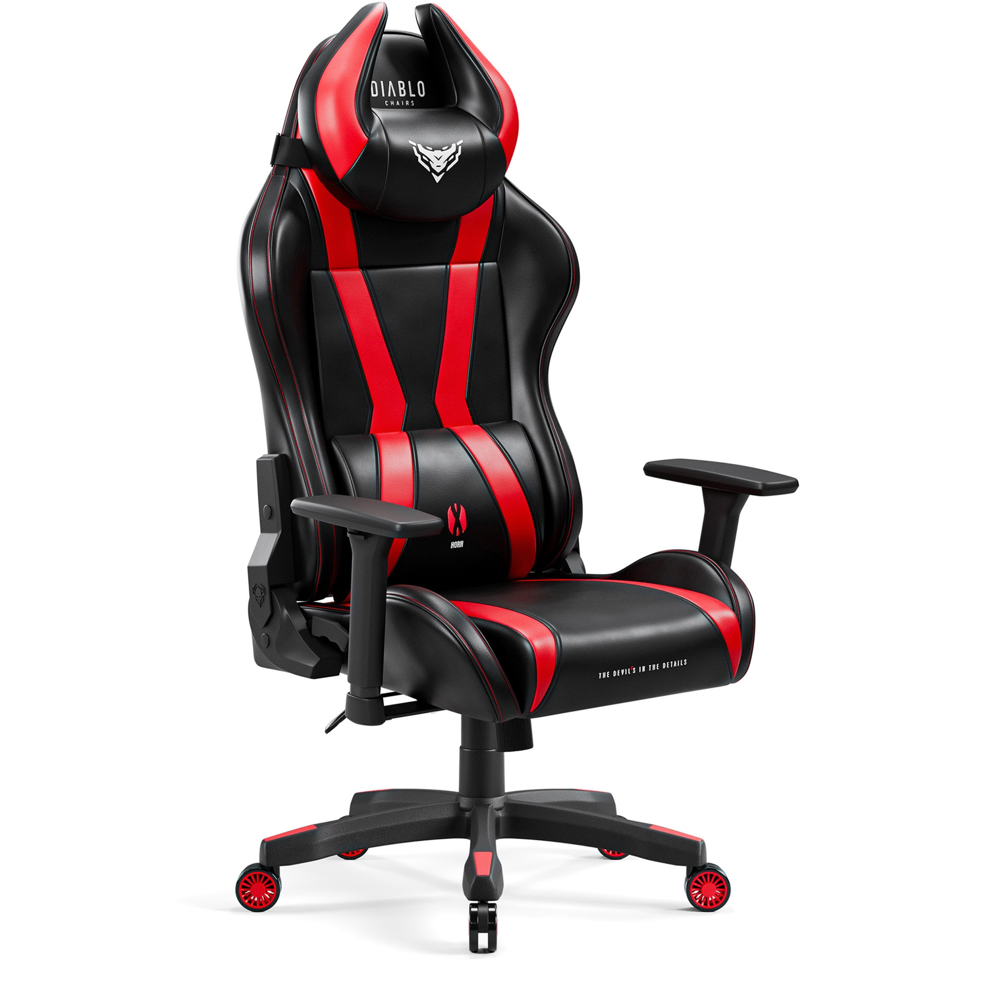 Fotel gamingowy Diablo X-Horn 2.0 King Size, czarno-czerwony