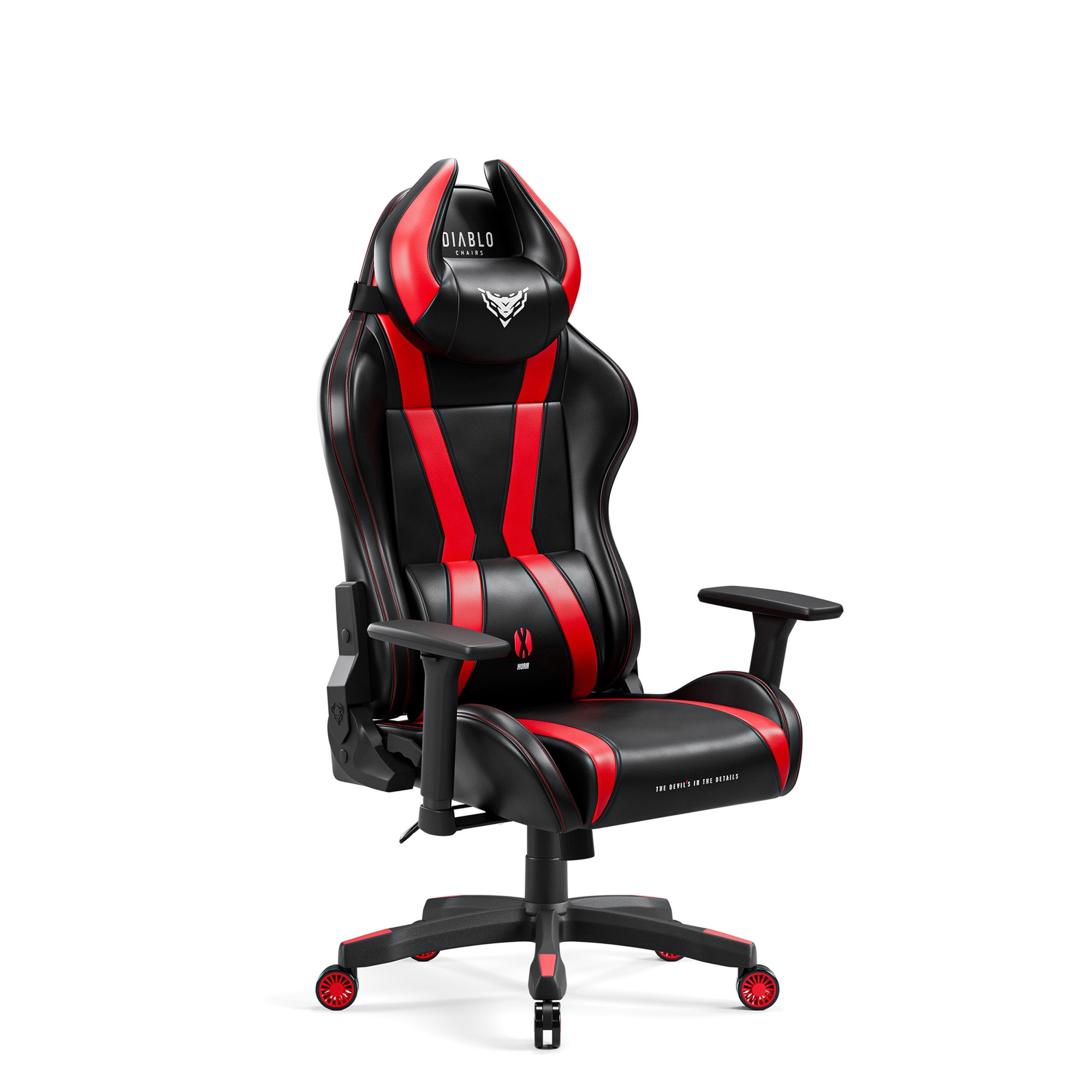 Fotel Gamingowy Diablo X-Horn 2.0 Small: czarno-czerwony
