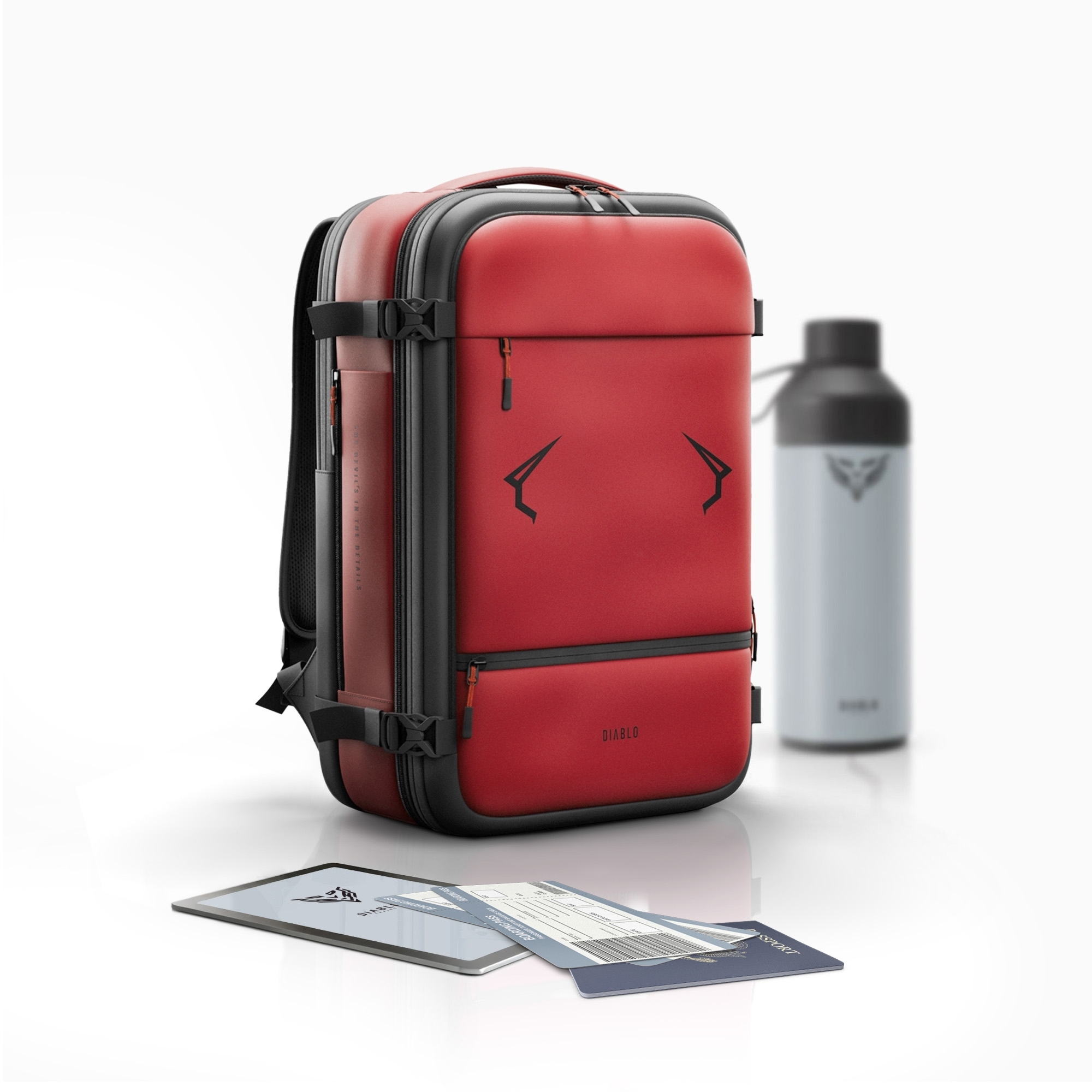 Plecak wielofunkcyjny próżniowy Diablo Chairs Backpack Air, bordowy