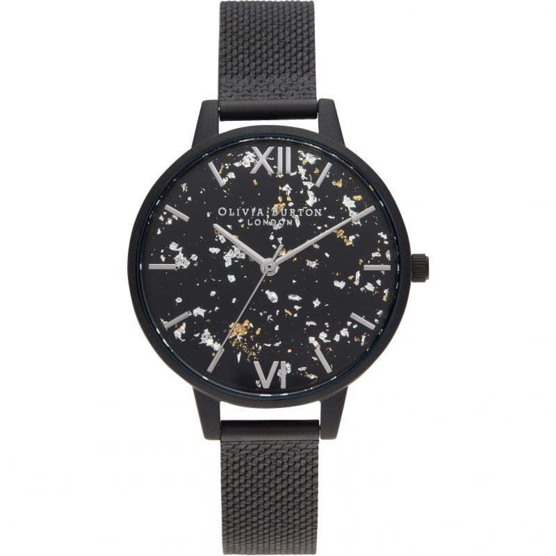 Olivia Burton OB16GD16 zegarek damski czarny 34 mm