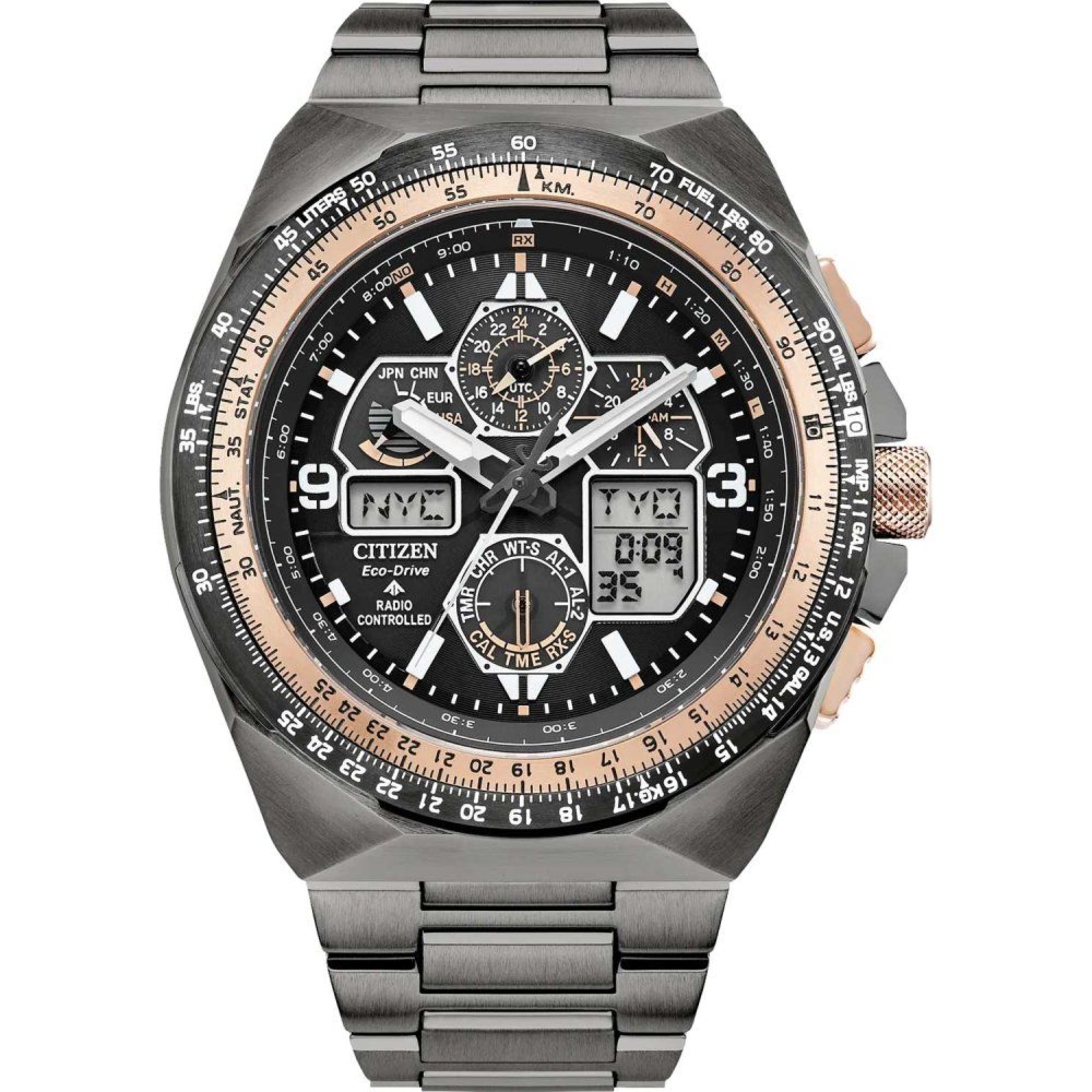 Citizen Promaster JY8146-54E Zegarek męski analogowo-cyfrowy 46 mm