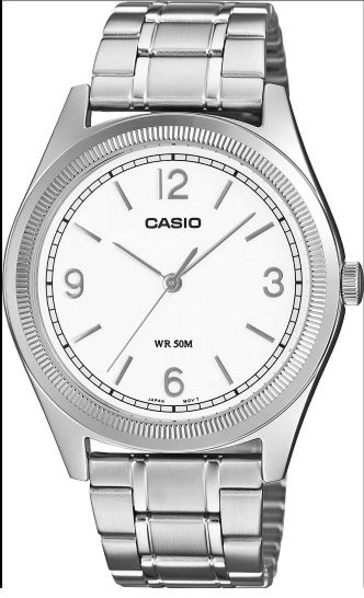 Zegarek Męski Casio Timeless MTP-B210D-7AVDF Classic White Dial