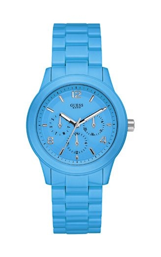 Zegarek Damski Guess W11603L5 Niebieski (39 mm)