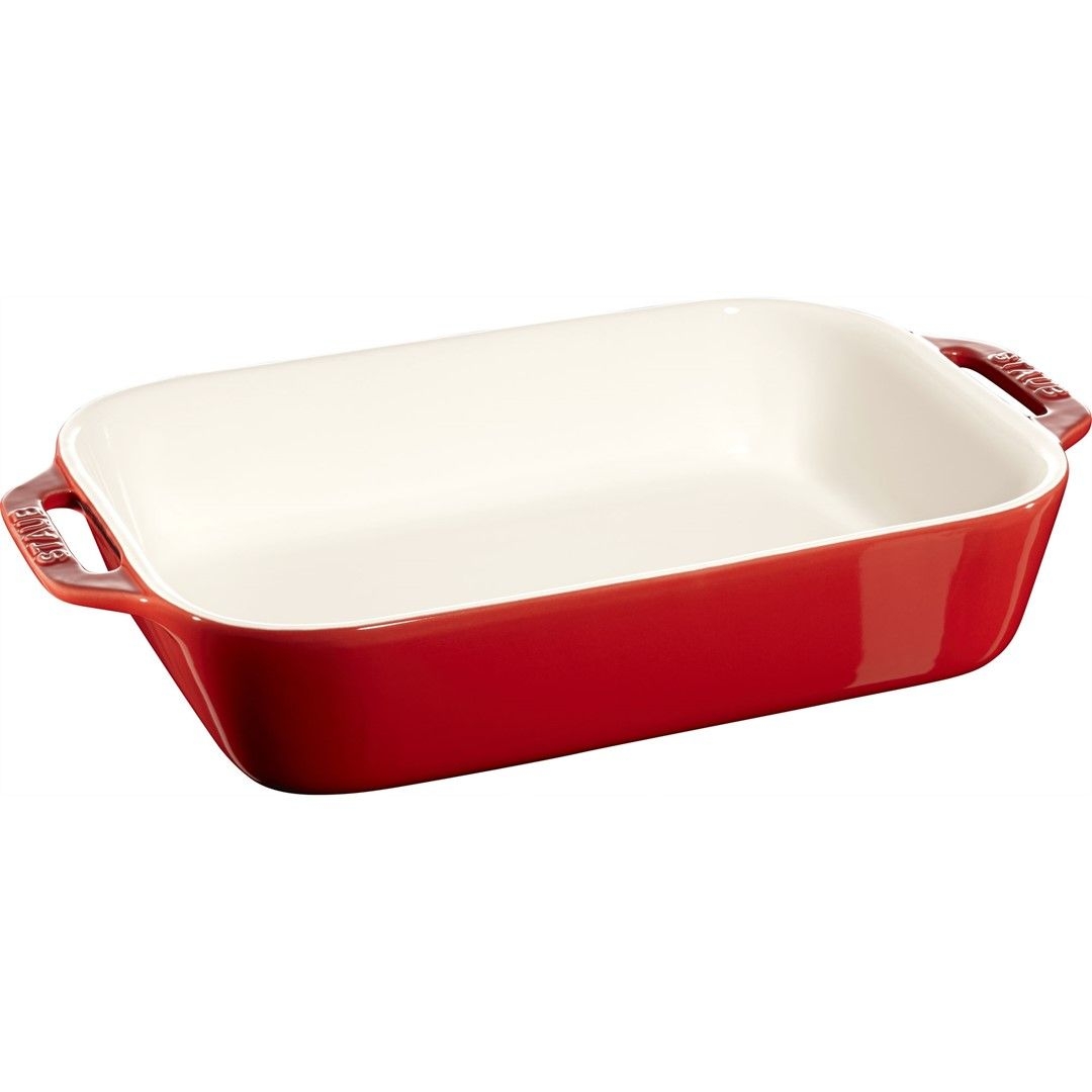 Zdjęcia - Brytfanna / kociołek Staub COOKING Prostokątny półmisek ceramiczny 2.4 ltr, czerwony 