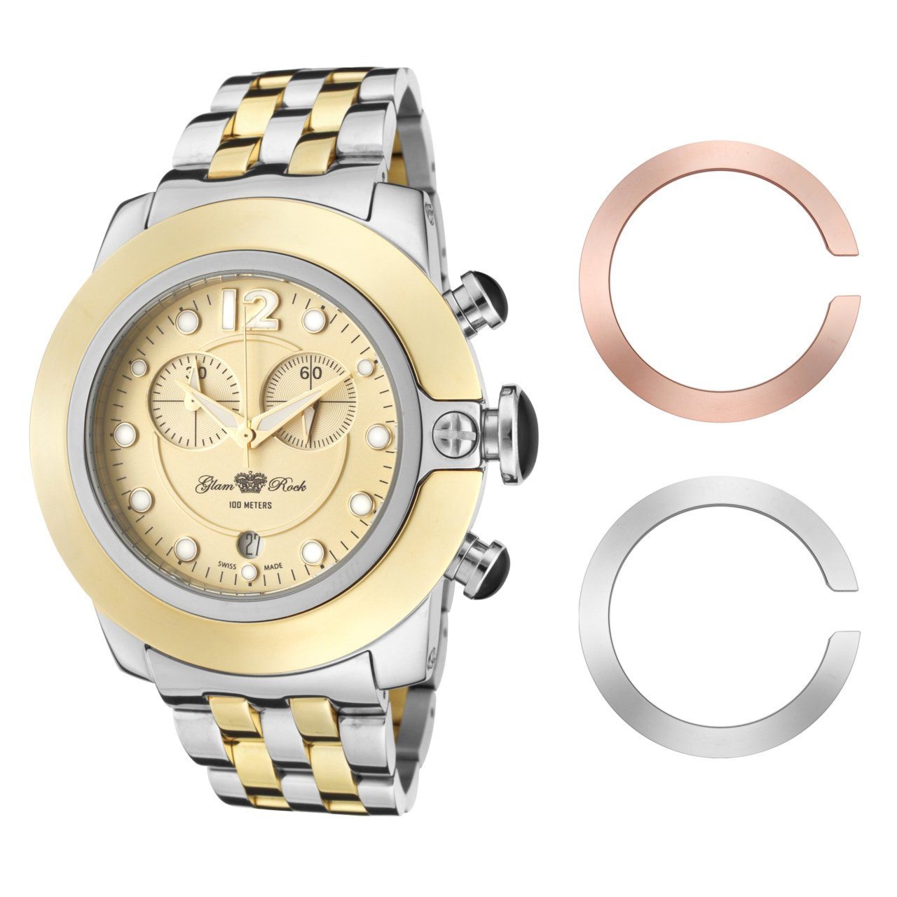 Zegarek damski Glam Rock GR32159 44 mm