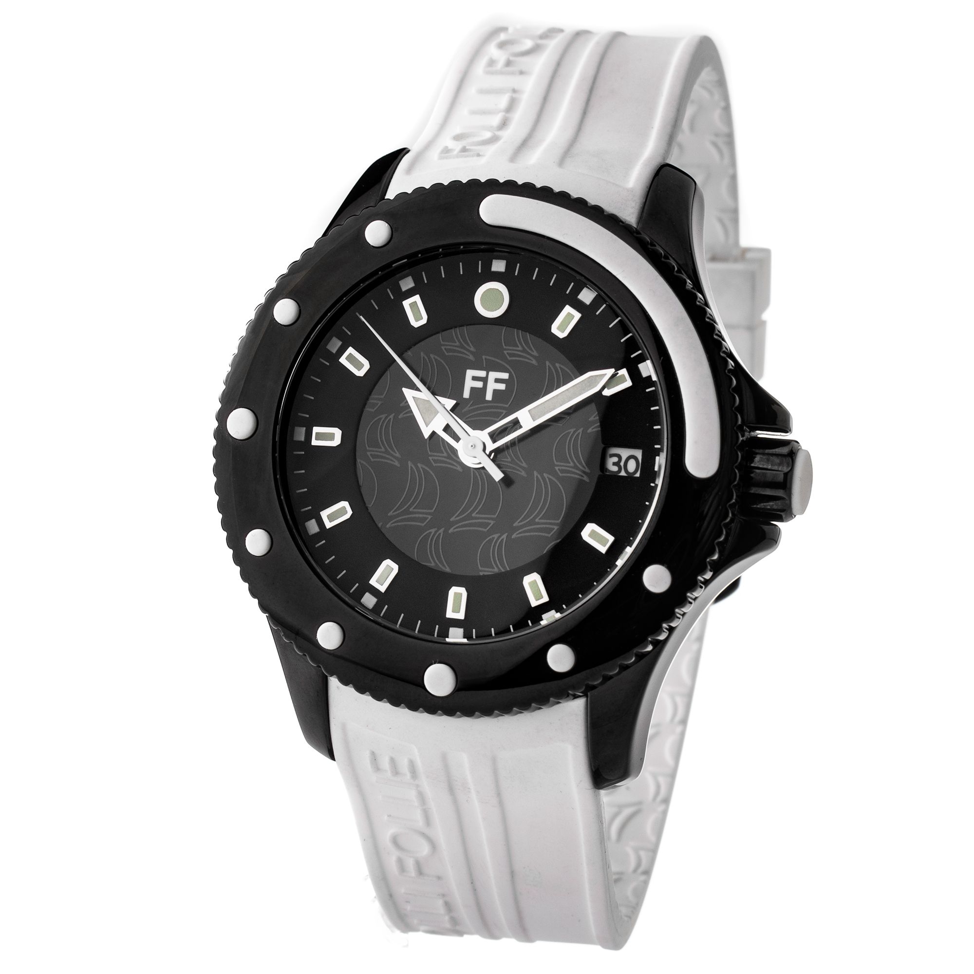 FOLLI FOLLIE WF1Y002ZDW zegarek damski czarny 42 mm