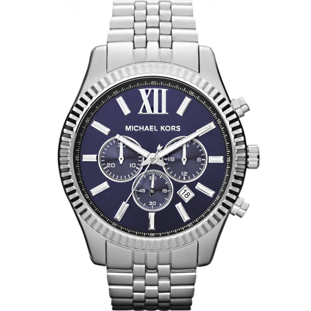 Michael Kors MK8280 zegarek męski srebrny 45 mm