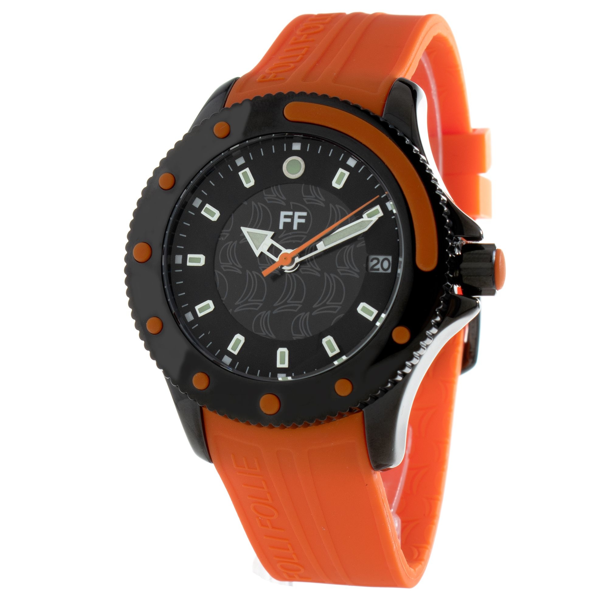 FOLLI FOLLIE WF1Y002ZDO zegarek męski czarny 40 mm