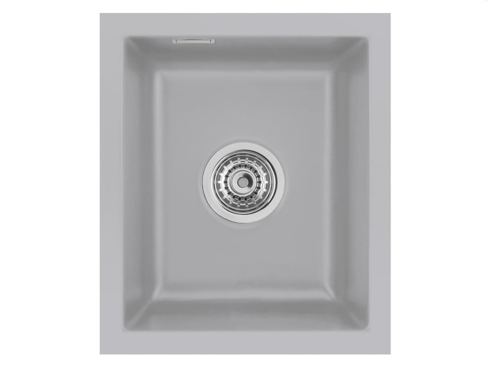 Systemceram Mera 32 U Titan, zlewozmywak ceramiczny, korek manualny