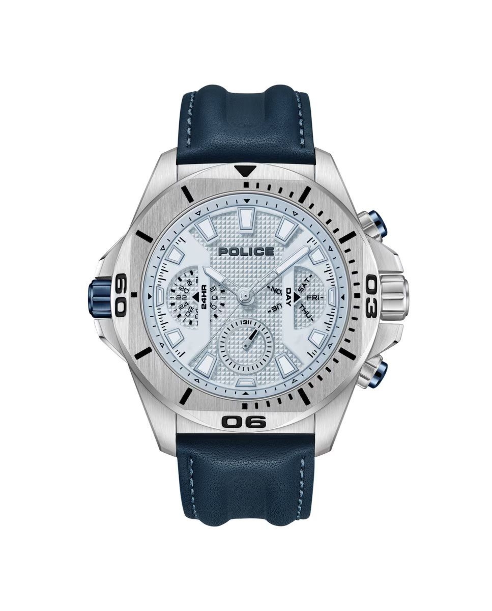 Police PEWJF0022503 zegarek męski szary 46 mm