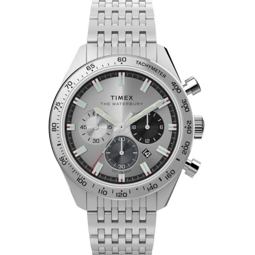 Zegarek męski Timex Waterbury TW2Y18700UK srebrny (41 mm)