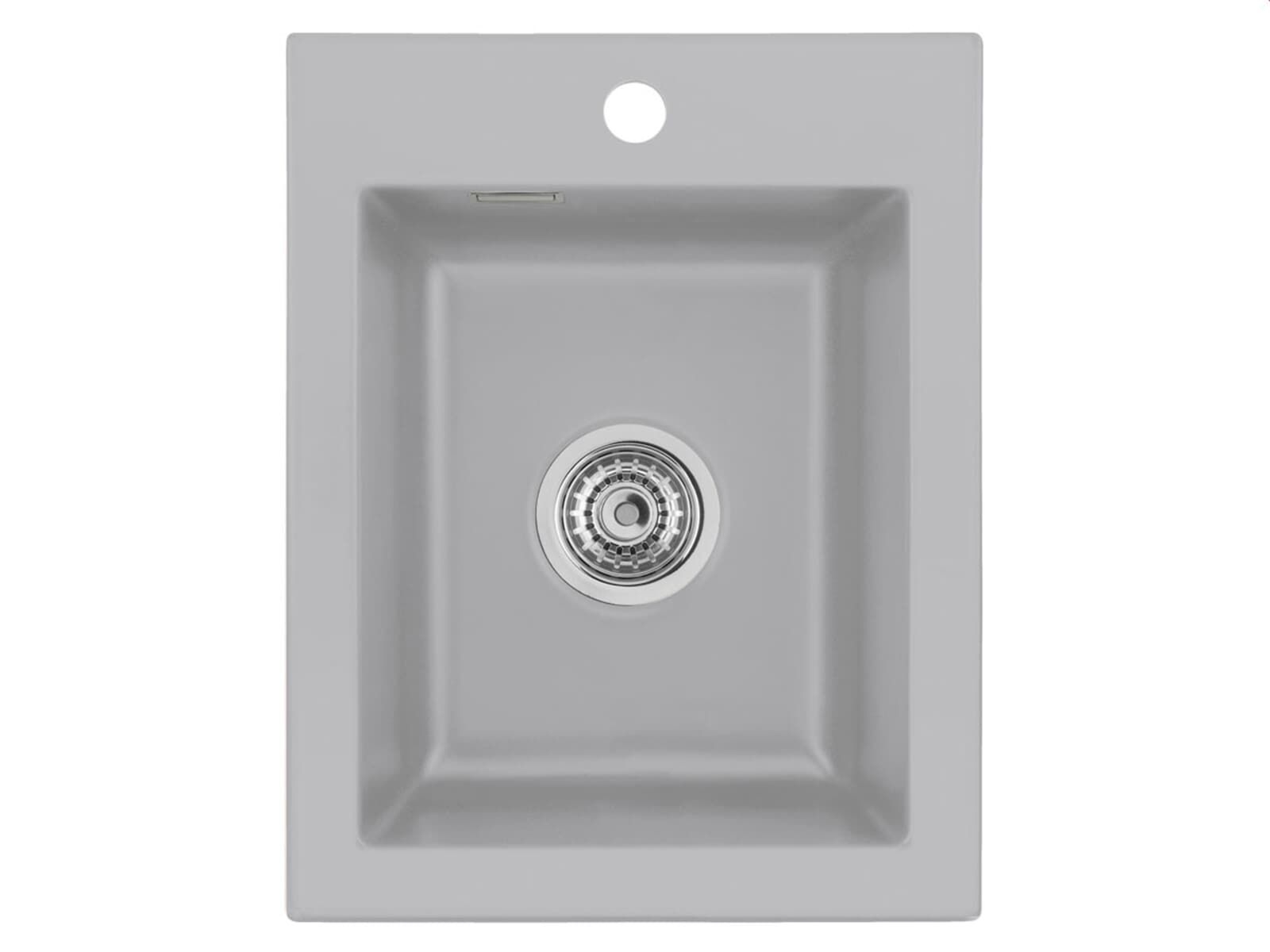 Systemceram Mera 39 zlewozmywak ceramiczny, korek manualny